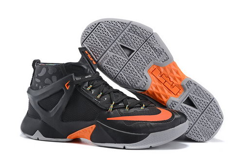Mens Nike Lebron 13 Orange Black Grey Low Cost